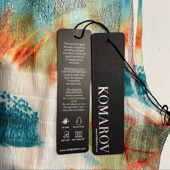 KOMAROV draw string pocket mini crinkle dress - Picture 7 of 11